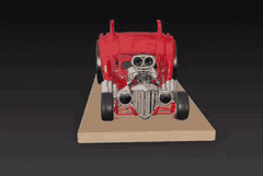 Modelo 3D Coche Hot Rod