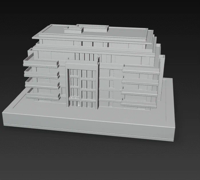 EDIFICIO MANZANA PARA MAQUETAS MAQUETADOS para imprimir stl 3d