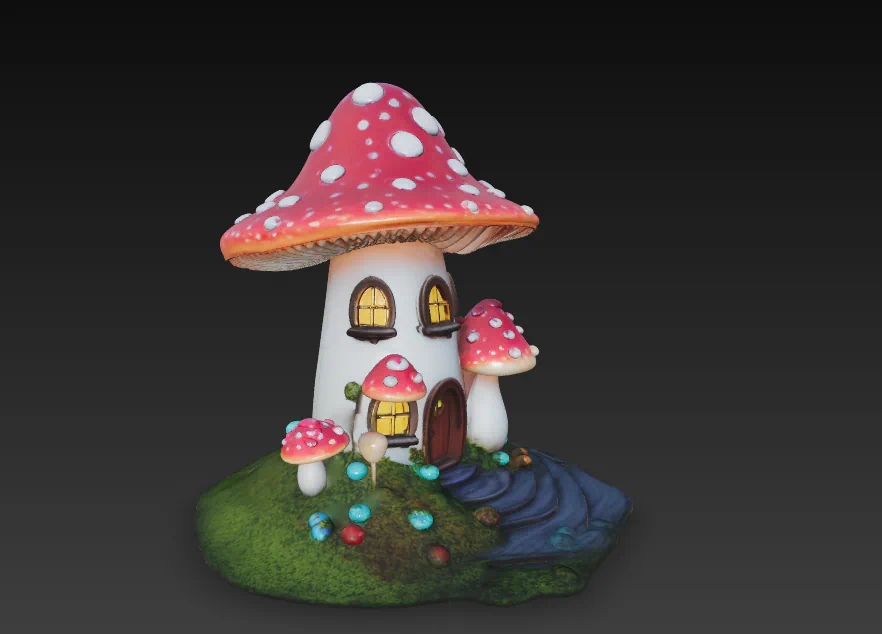 CASA SETA FANTASIA ROJA para imprimir stl 3d