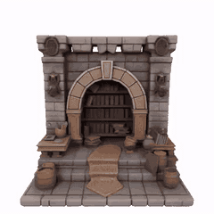 Biblioteca 3D Medieval, ESTANCIA LIBRERIA DE CASTILLO