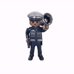 PLAYMOBIL POLICIA MEGAFONO Modelo 3d STL listo para imprimir