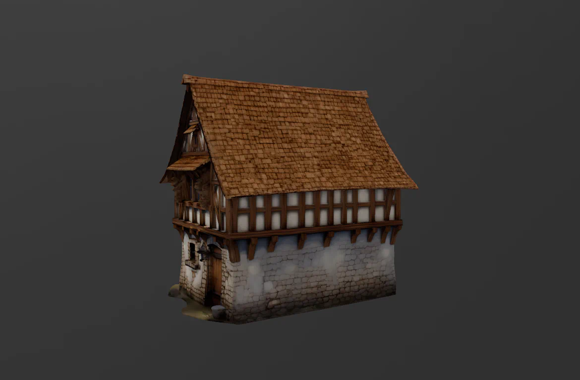CASA MEDIEVAL IDEAL MAQUETAS para imprimir stl 3d