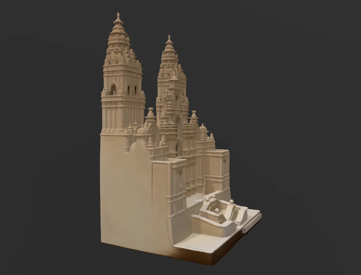 CATEDRAL SANTIAGO DE COMPOSTELA para imprimir stl 3d