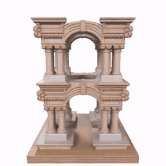 Modelo 3D de Arco Romano STL