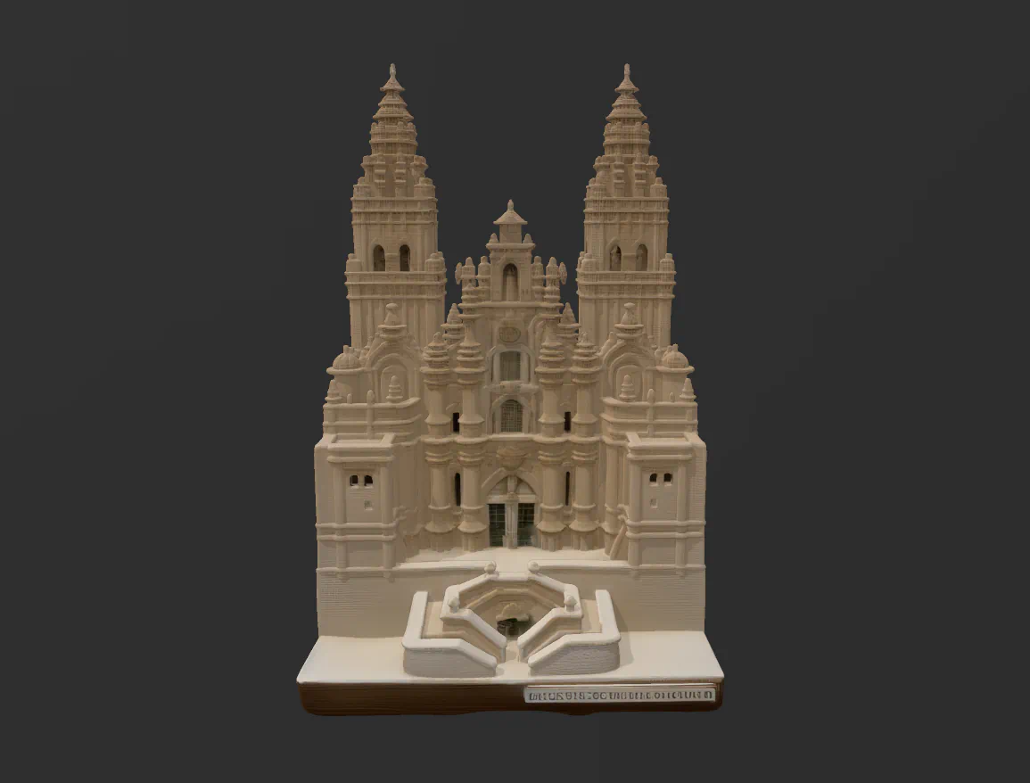 CATEDRAL SANTIAGO DE COMPOSTELA para imprimir stl 3d