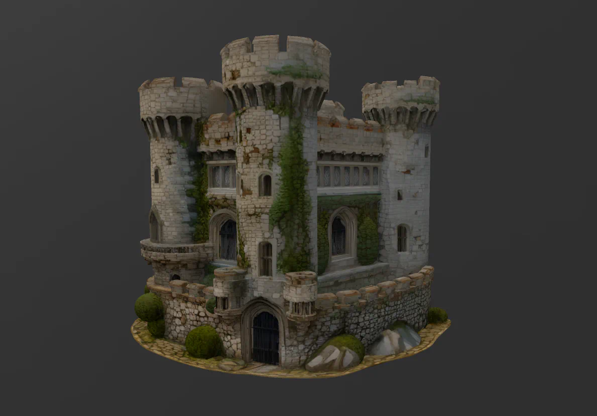 CASTILLO MEDIEVAL para imprimir stl 3d
