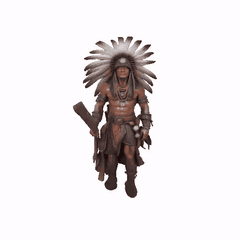 Guerrero Tribal 3D INDIO figura coleccionable STL