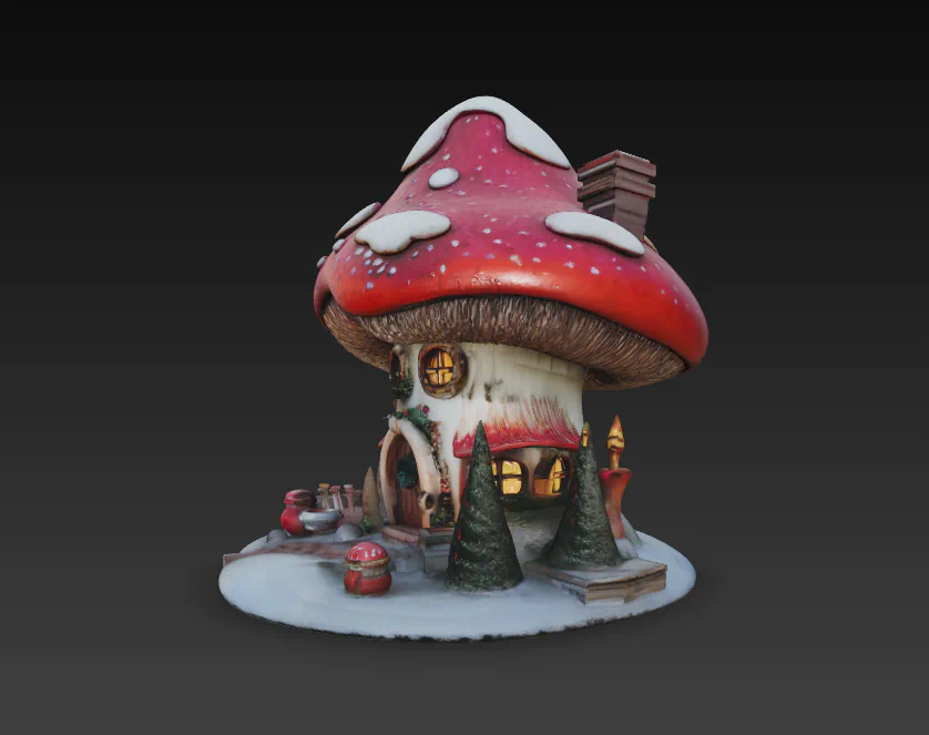 CASA SETA NIEVE para imprimir stl 3d