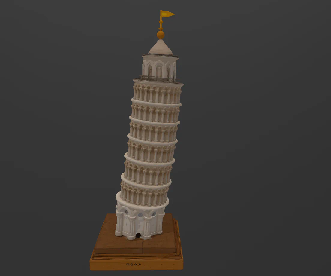 Torre inclinada de Pisa (Italia) para imprimir stl 3d