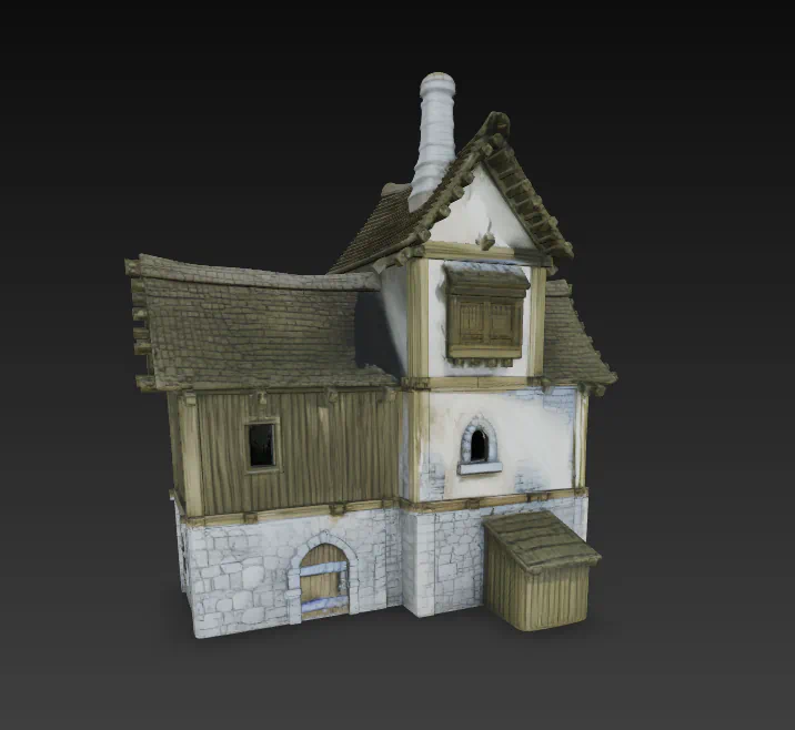 CASA MEDIEVAL para imprimir stl 3d