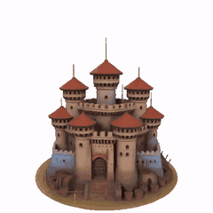 CASTILLO 7 TORRES para imprimir stl 3d