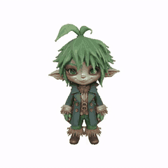 Personaje 3D Duende Bosque, JOVENCITO ELFO STL