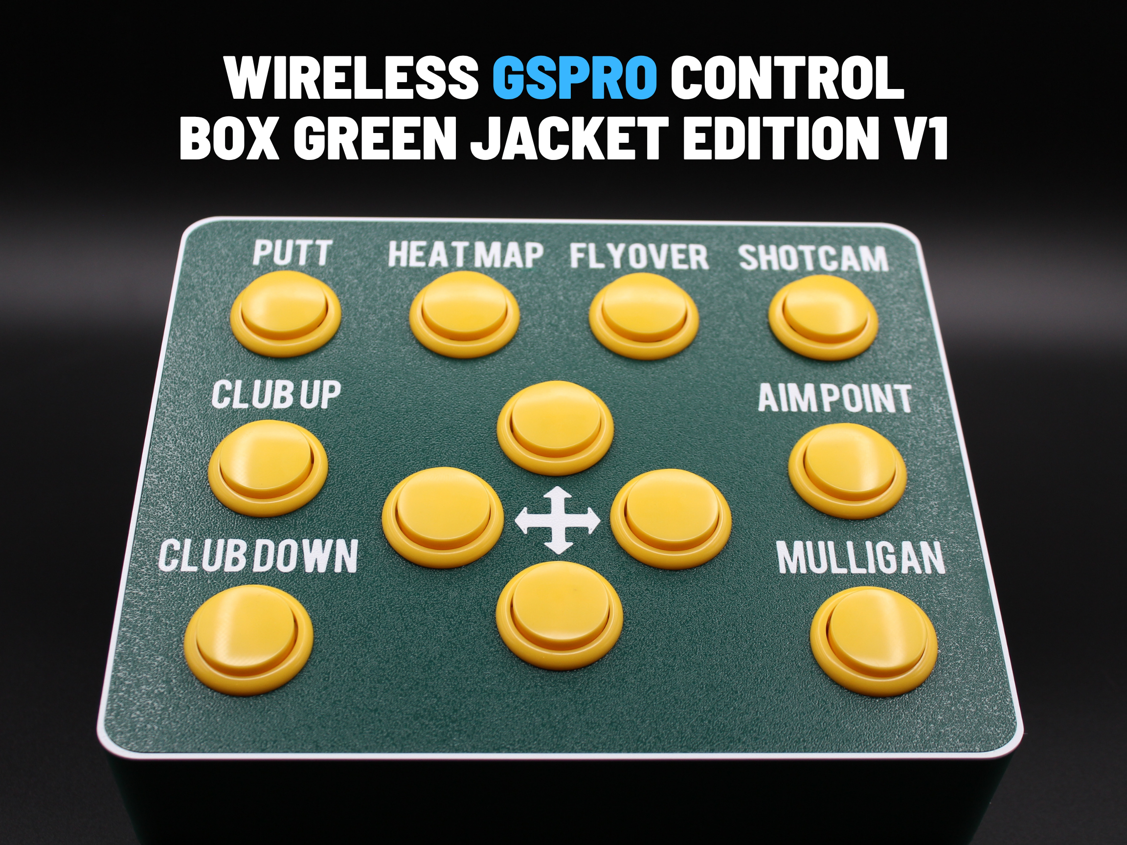 GSPRO - Green Jacket Edition V1 - Wireless Golf Simulator Control Box