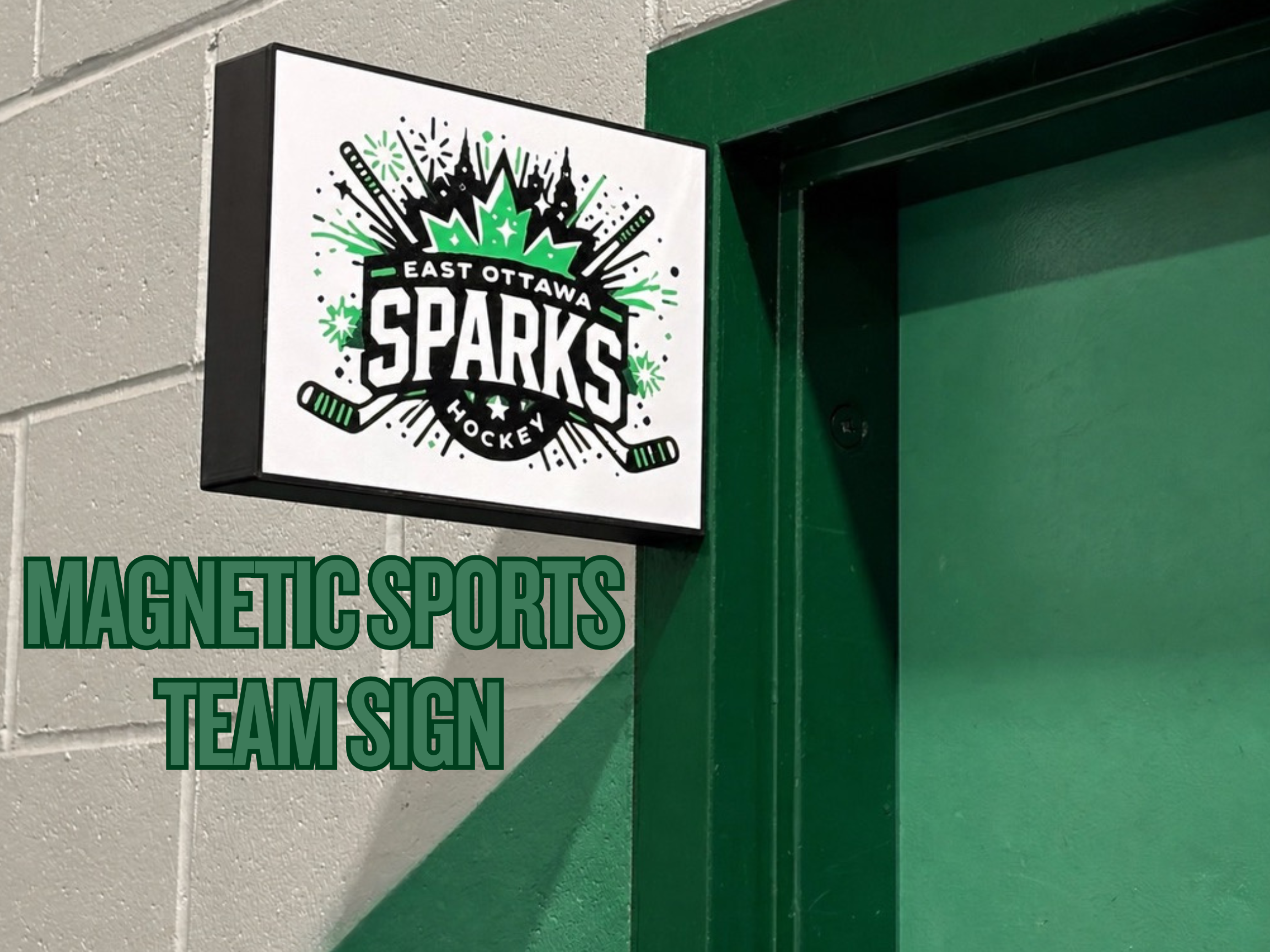 Magnetic Sports Team Door Sign