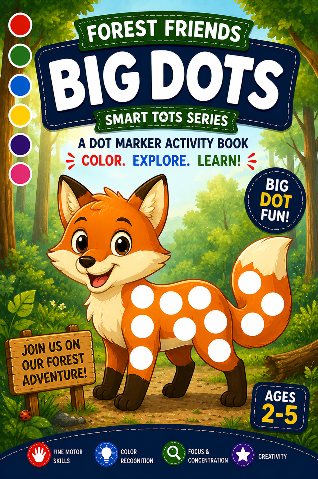 Forest Friends Big Dots  Book