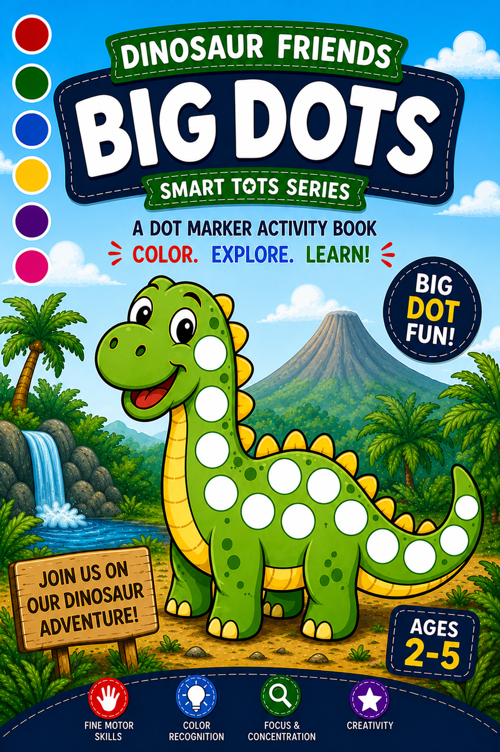 Dinosaur Friends Big Dots Book