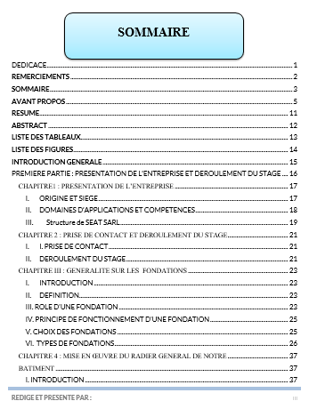  PROCEDES GENERAUX DE CONSTRUCTION D’UNE FONDATION SUR RADIER GENERAL ET DEVIS  DE QUELQUES ELEMENTS PORTEURS: CAS D’UN BATIMENT R+4 A USAGE COMMERCIALE