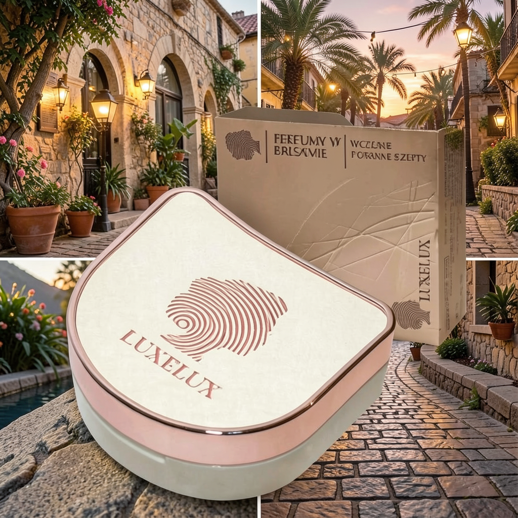 LUXELUX Early Morning Whispers Perfume Balm – Fresh & Elegant Solid Fragrance with Mirror (2.2 g)