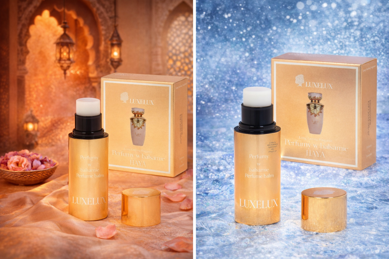 LUXELUX HAYA Perfume Balm Stick – Oriental Luxury Solid Fragrance for Women (5.8 g)