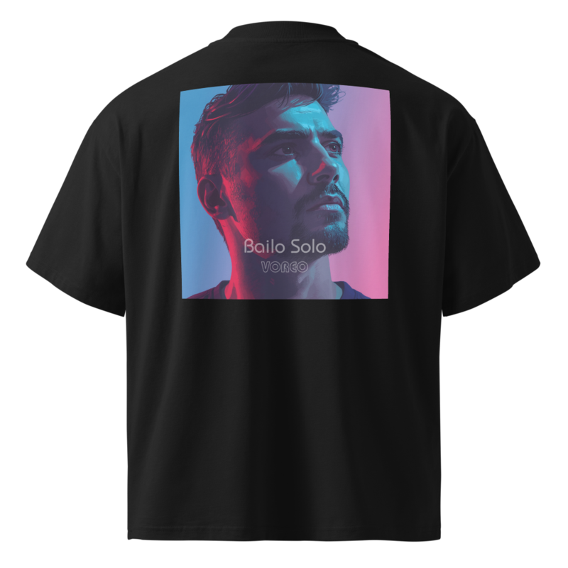 Unisex organic oversized high neck t-shirt