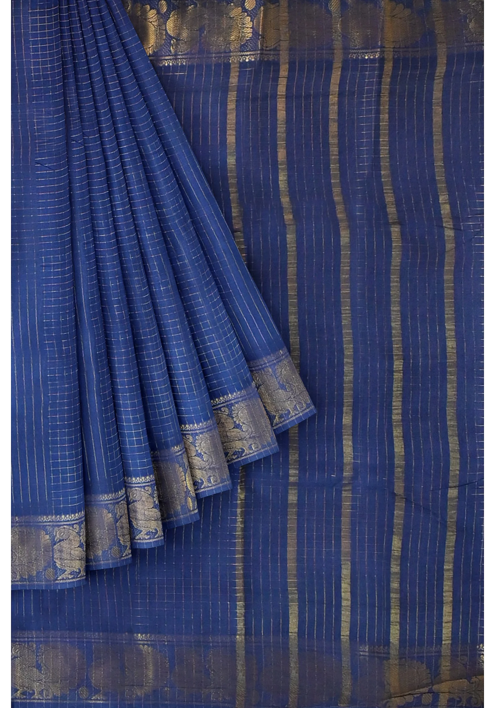 Blue Kanjivaram Silk Saree