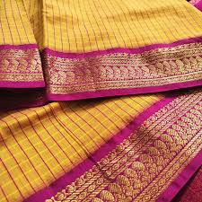 Yellow Kanjivaram Silk Saree