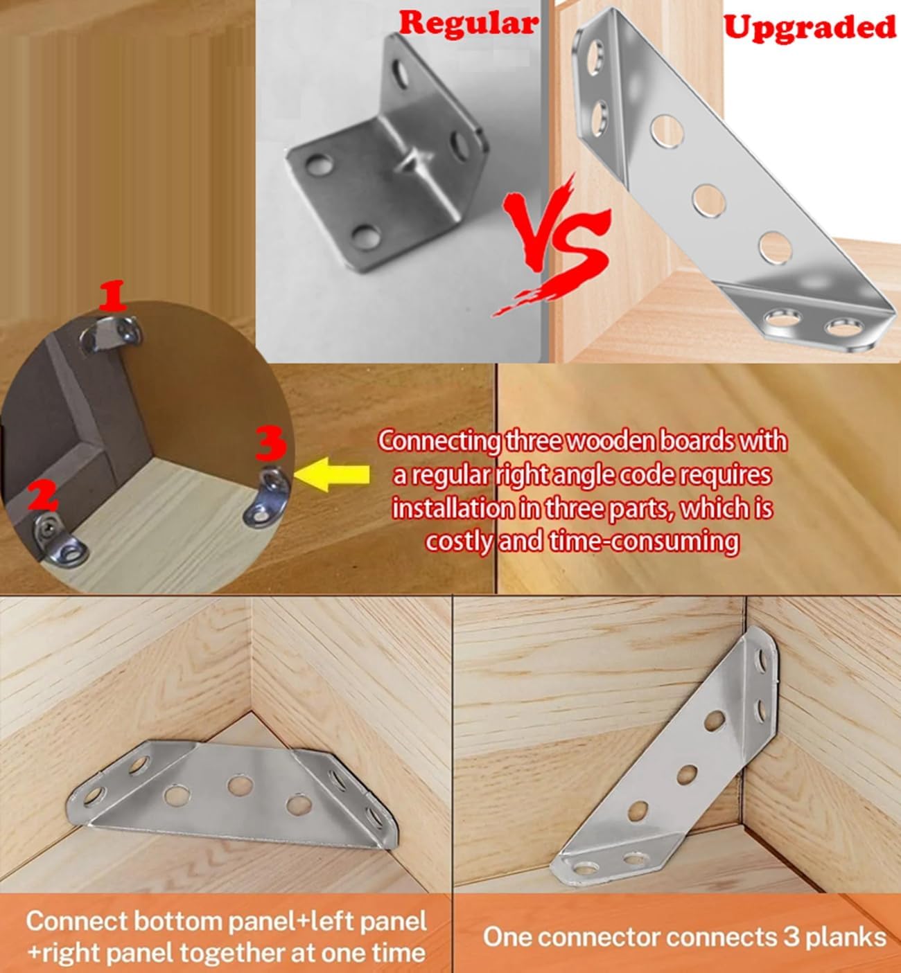 20pcs L Brackets for Wood, Angle Bracket, Corner Brace, Metal Corner Brackets for Wood, L Brackets Small,