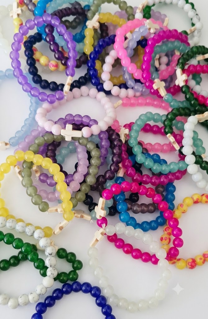 The Grace Beaded Cross Bracelet