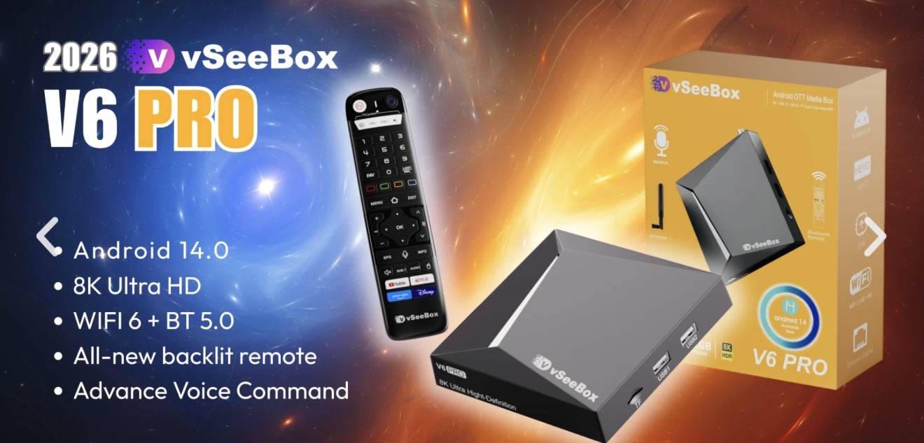 vSeeBox 6pro - New 2026