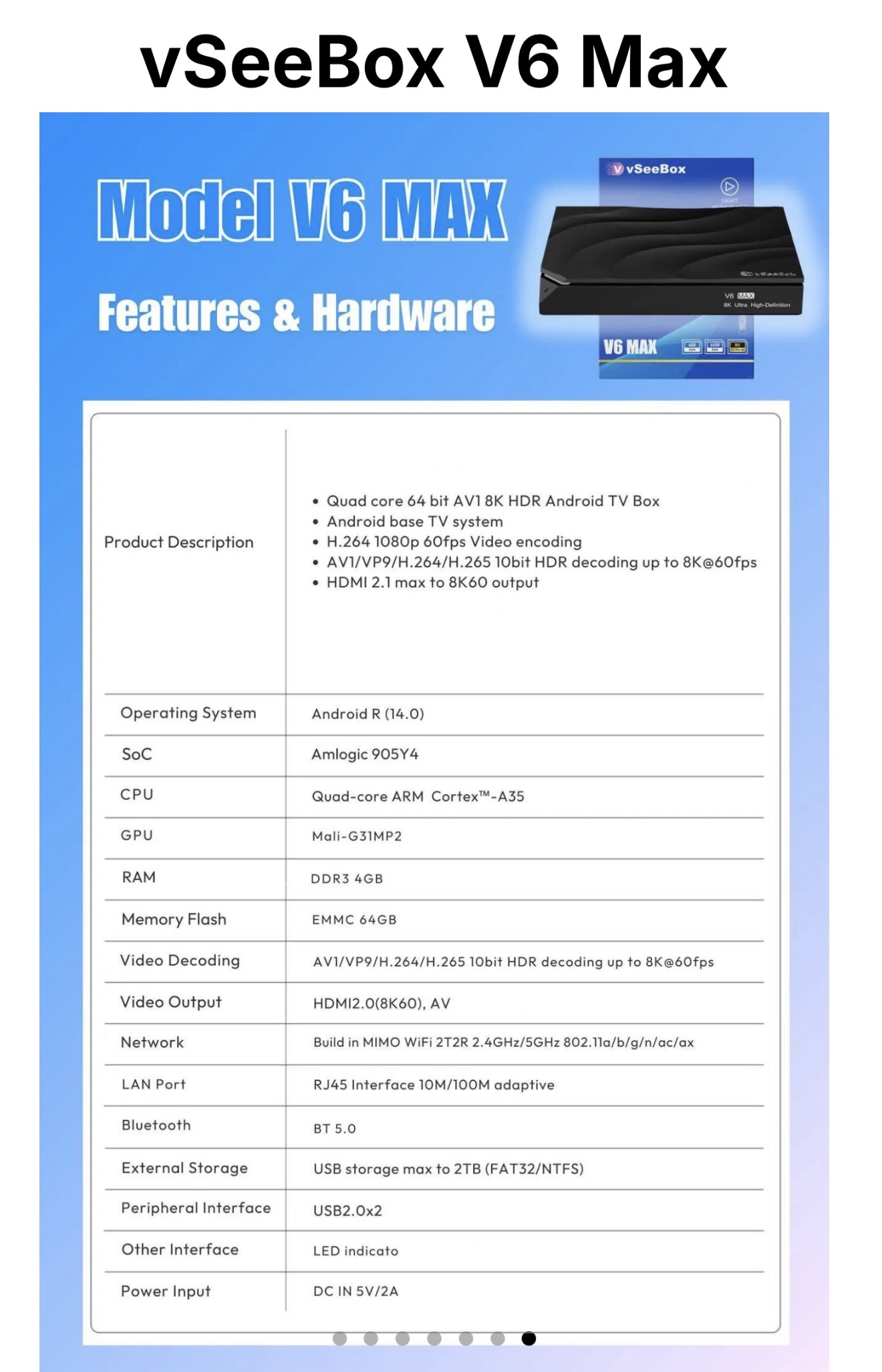 vSeeBox 6Max