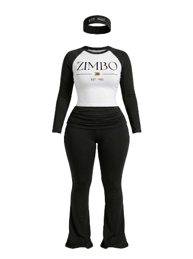 3 piece loungewear set : zimbo est 1980