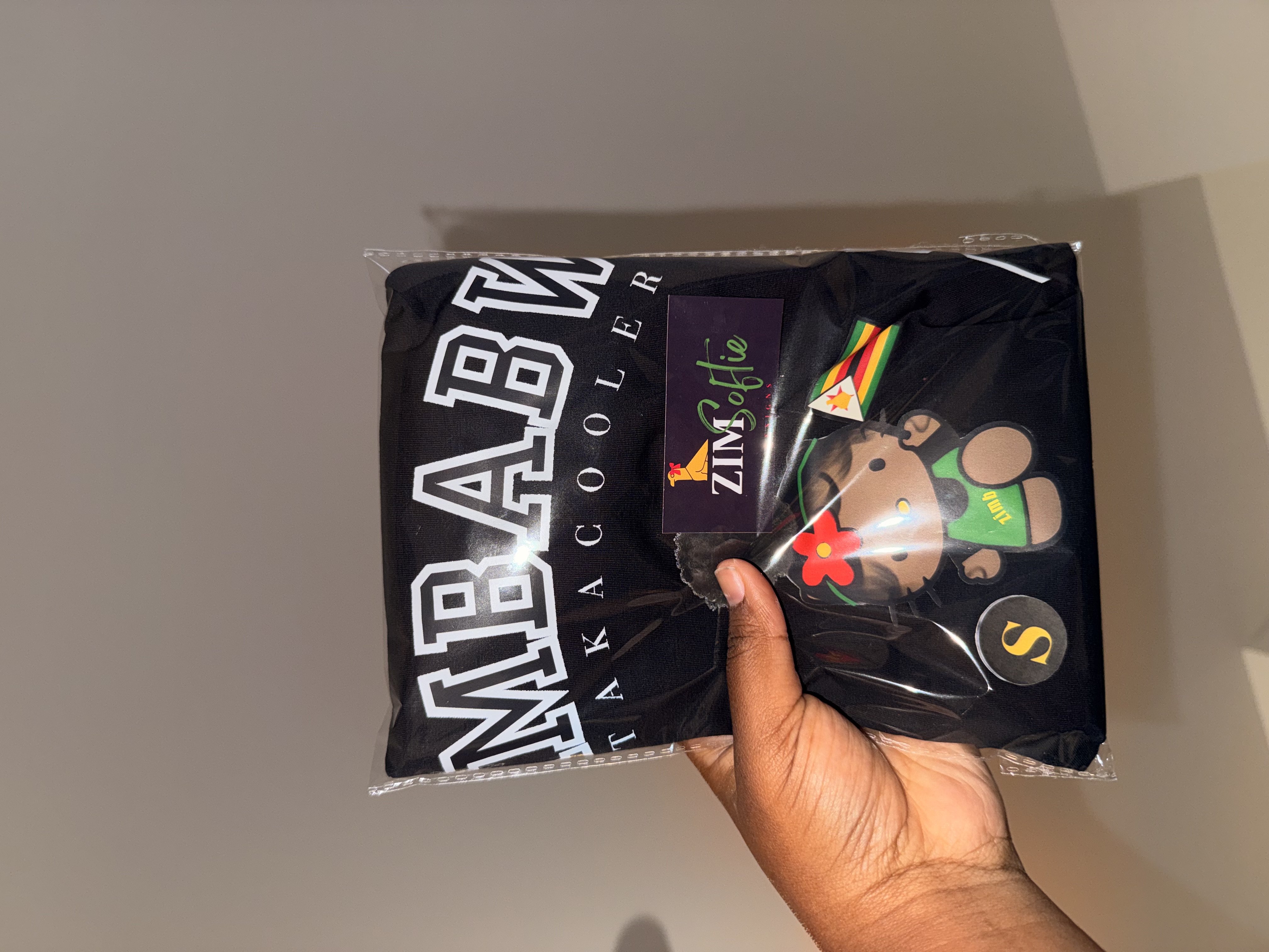 Zimbabwe graphic cartoon crop top