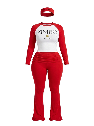 3 piece loungewear set : zimbo est 1980
