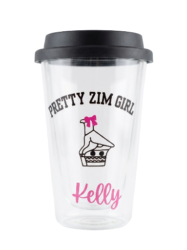 Pretty Zim Girl Travel Cup coffee cup