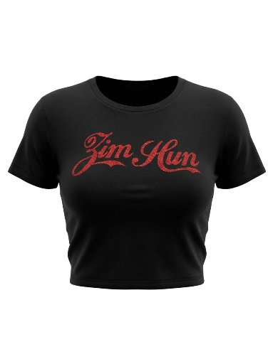 Zim Hun Crop Top red sparkly