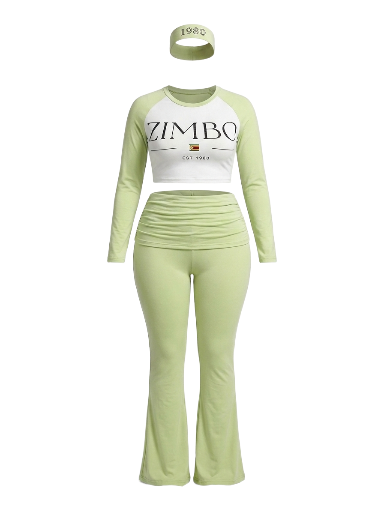 3 piece loungewear set : zimbo est 1980