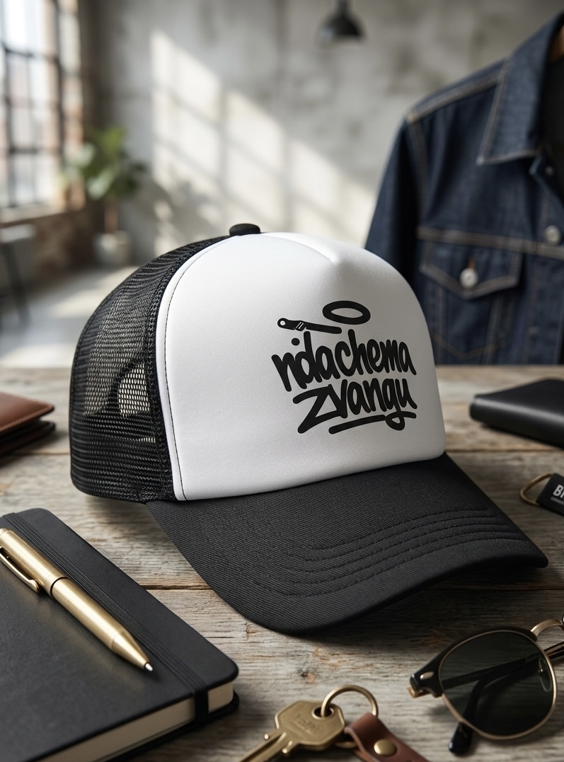 Black Mesh Trucker Cap ndachema zvangu