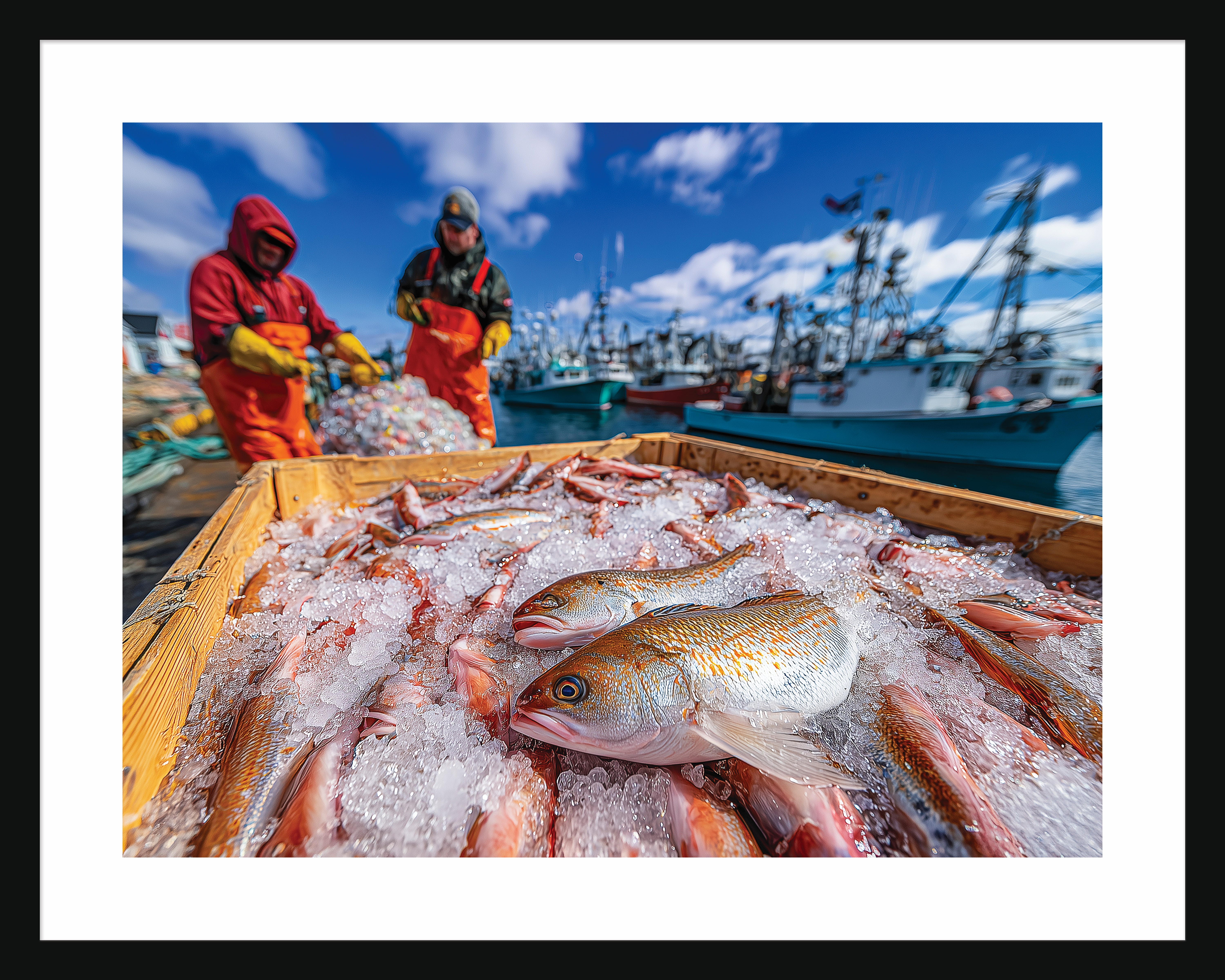 Fresh Catch of the Day on Ice