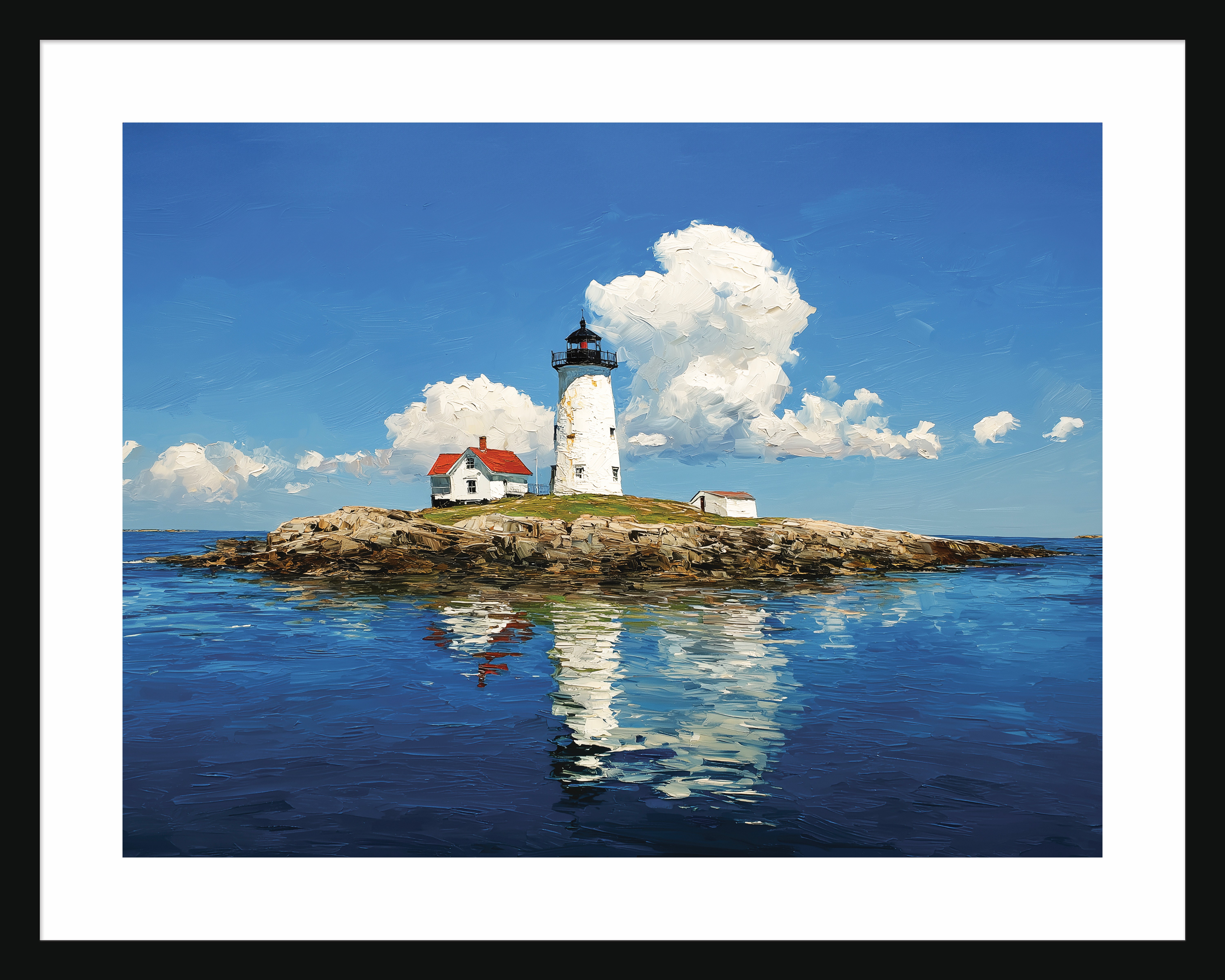 Nubble Island Lighthouse Art Print