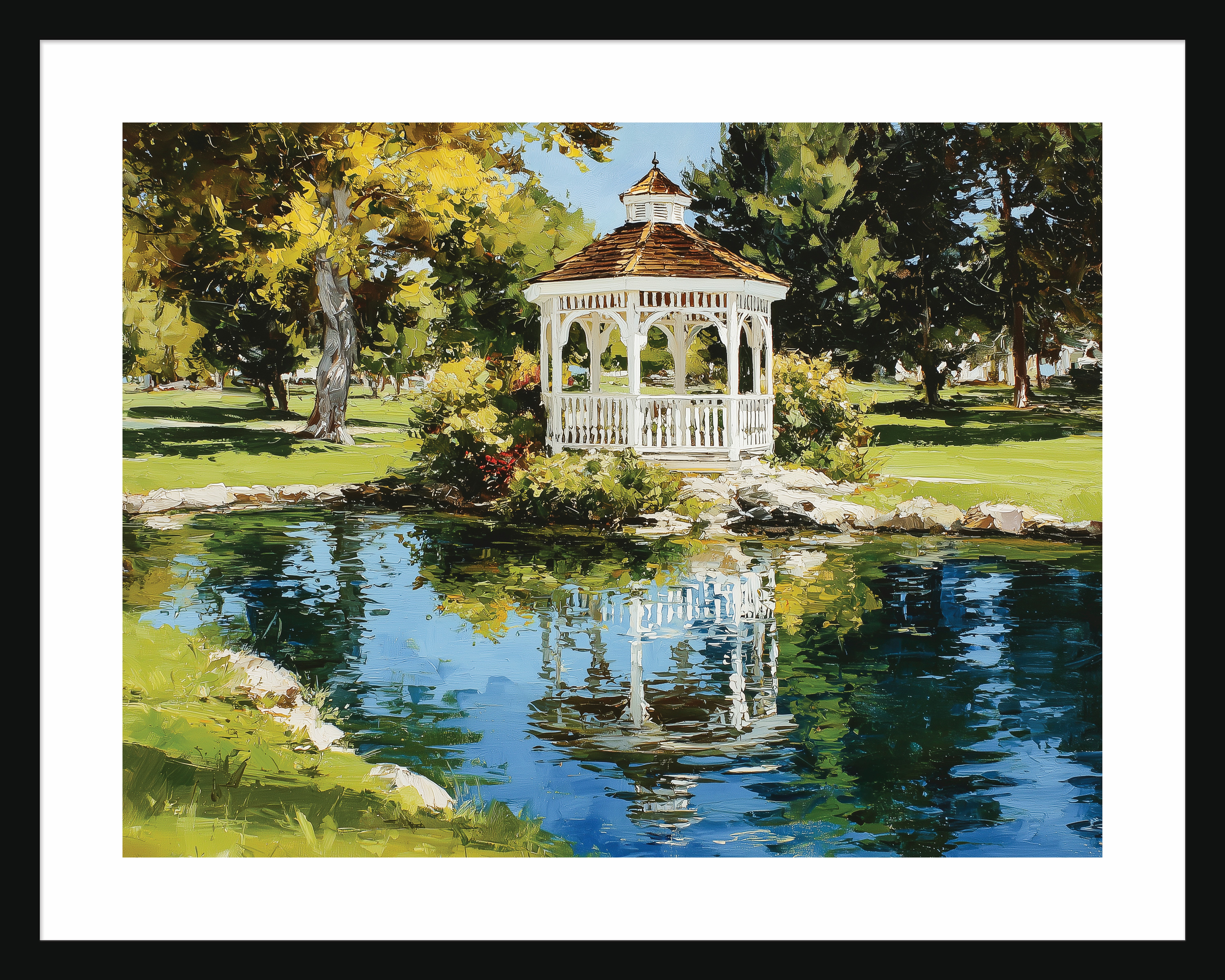 Gazebo by the Pond 