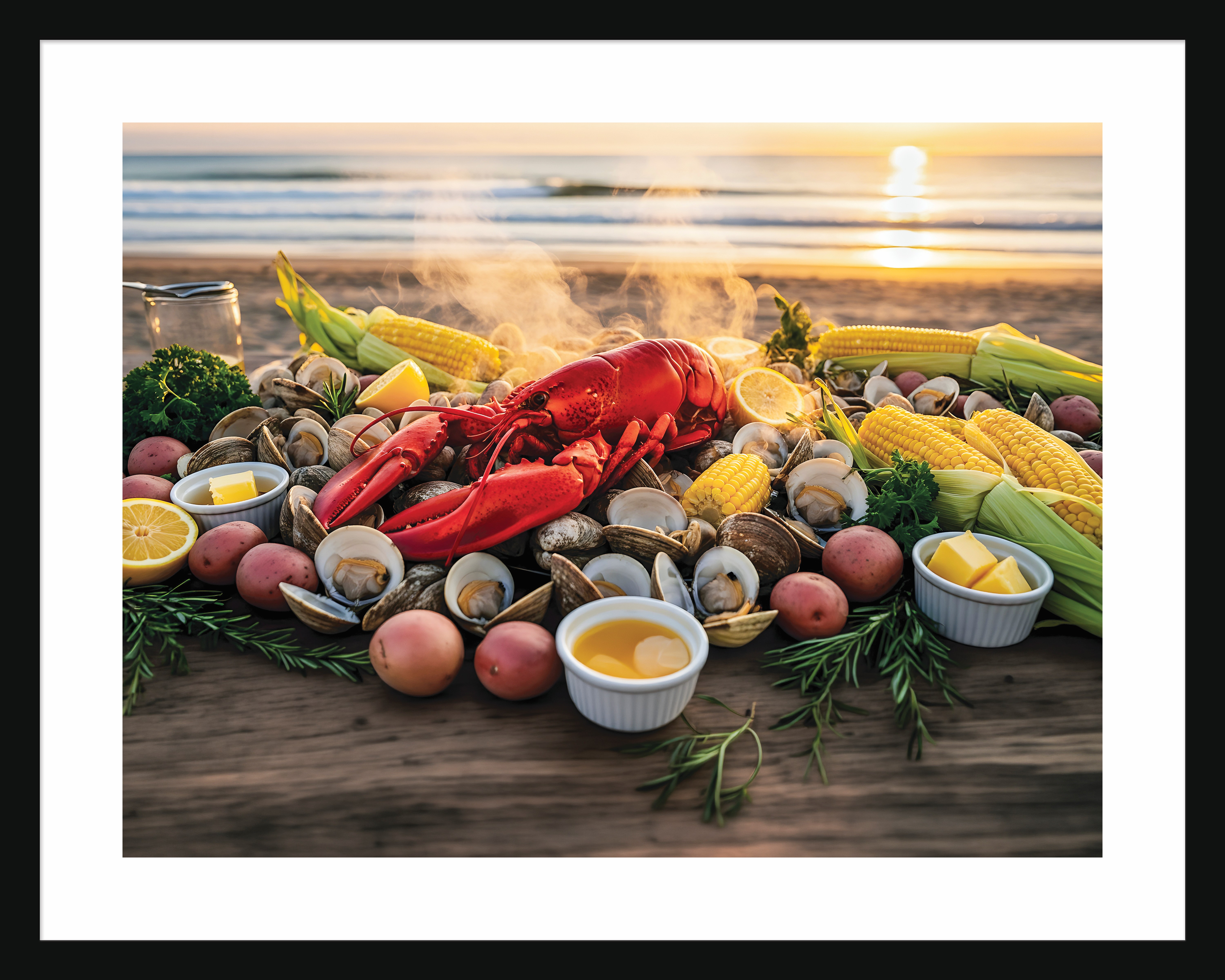 New England Beach Clambake