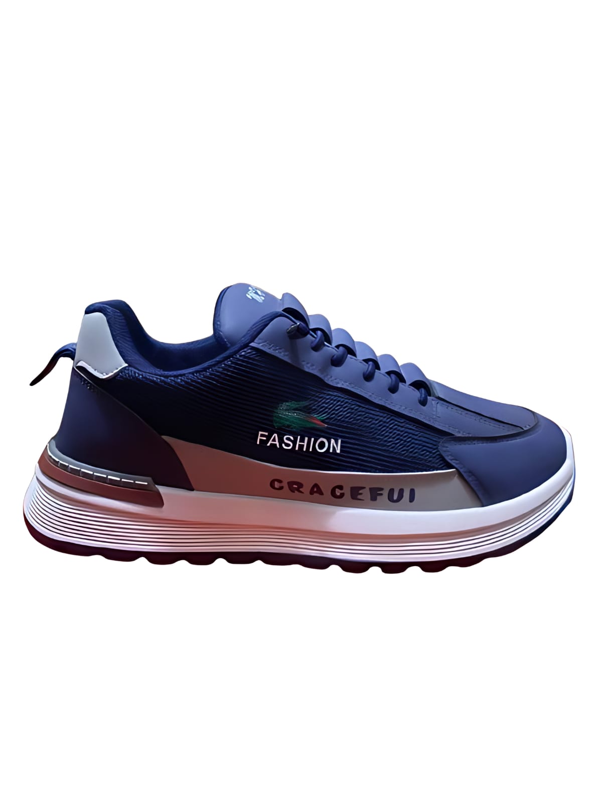 Premium Navy Flex Slip-On Trainers