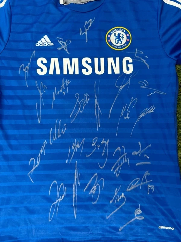 Maillot Chelsea FC 2014/15 - Signé (24 Signatures + Mourinho) avec certificat