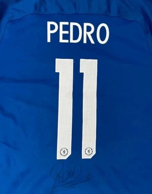 Maillot Chelsea FC dédicacé par Pedro