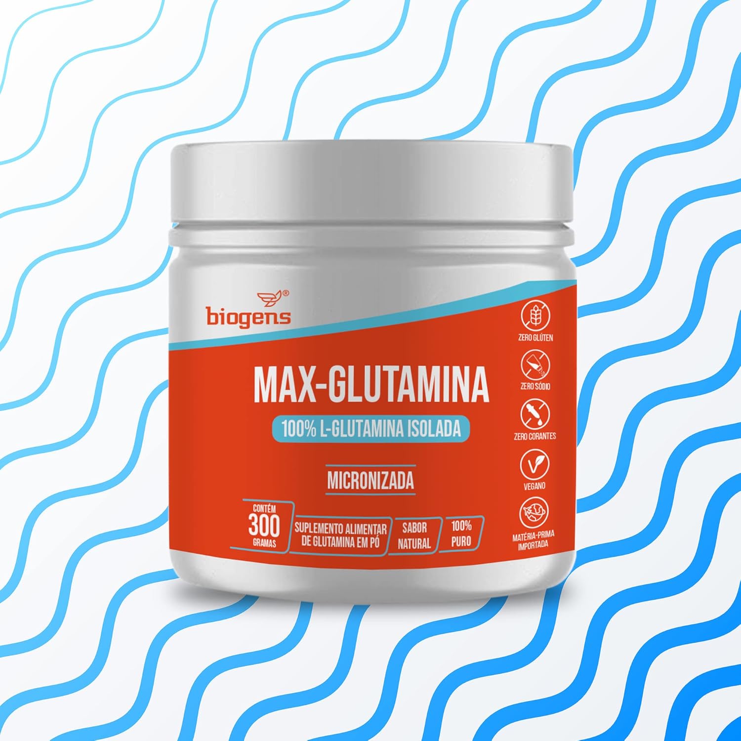 Max Glutamina, L-Glutamina 100% Isolada Micronizada