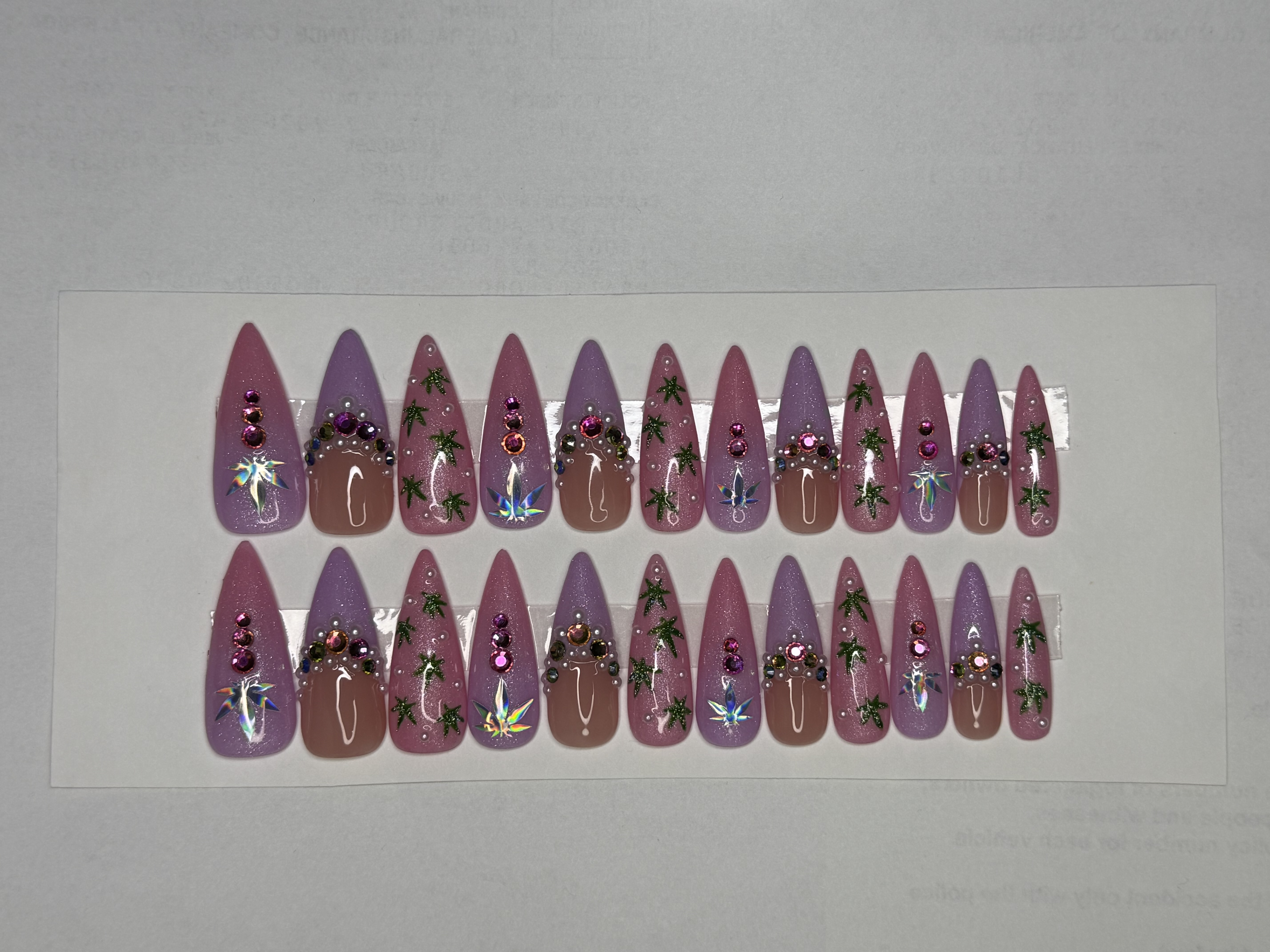 Lavender Glam Press-On Nails