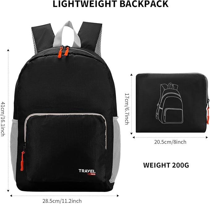 Mochila plegable 20 L, TRAVEL 