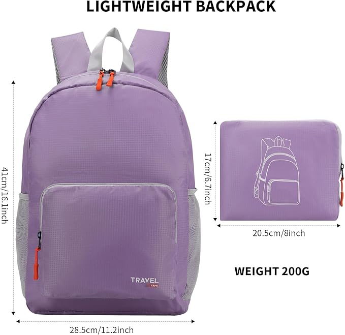 Mochila plegable 20 L, TRAVEL 