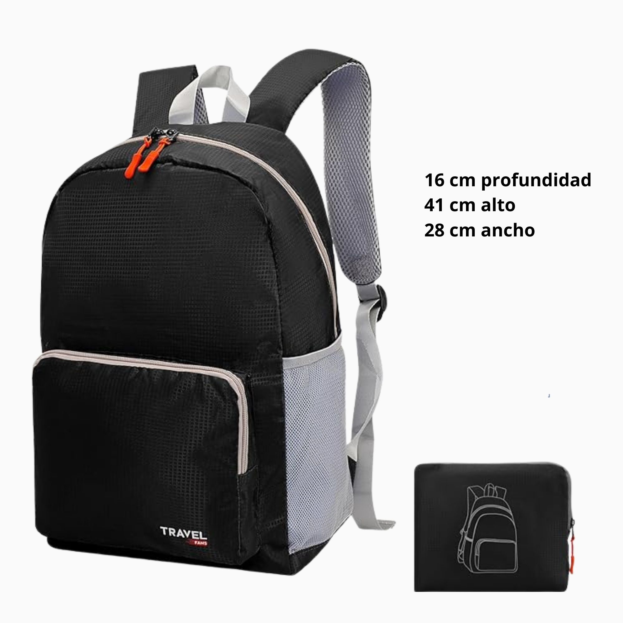 Mochila plegable 20 L, TRAVEL 