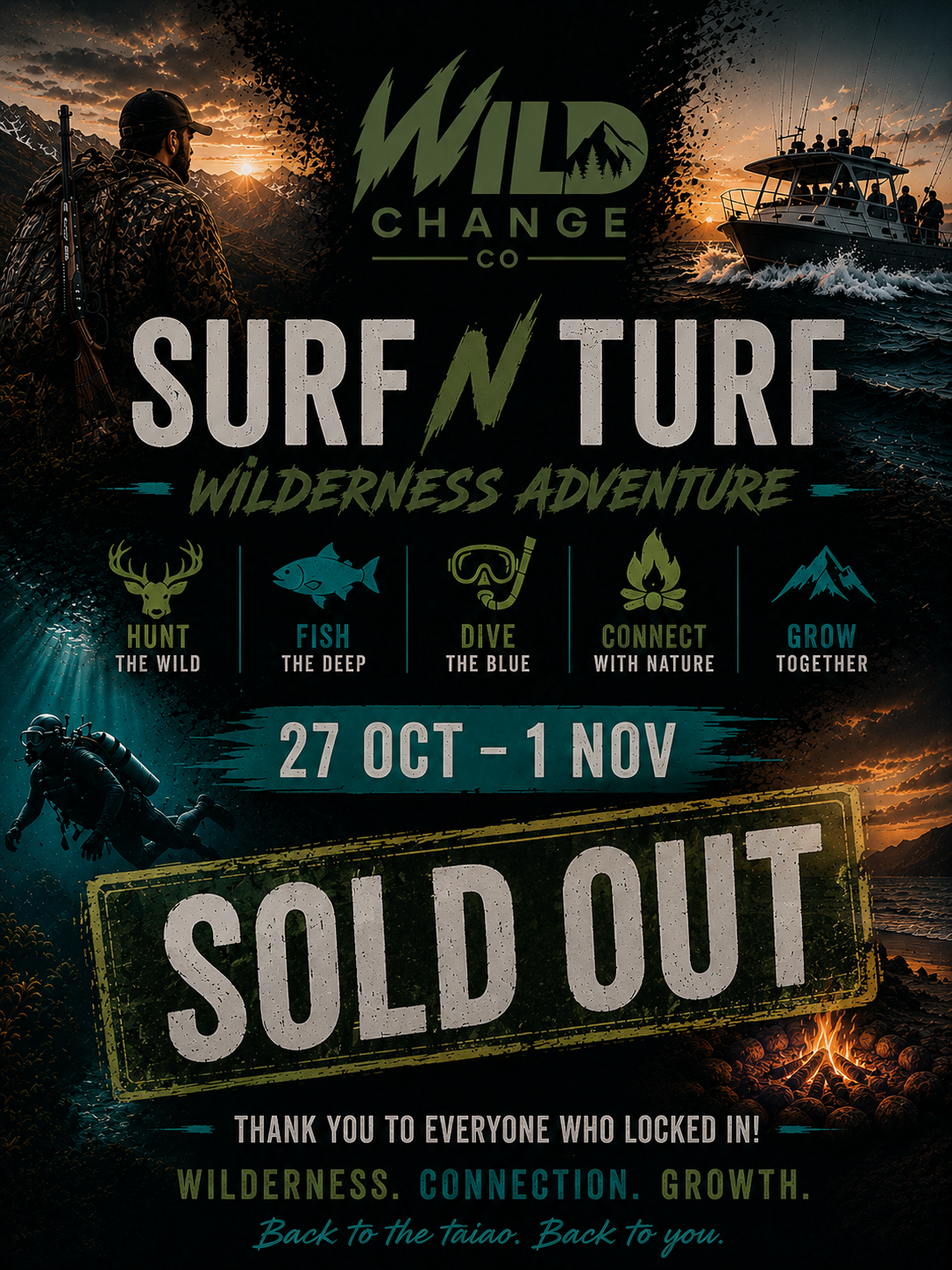 Surf N Turf Wilderness Adventure